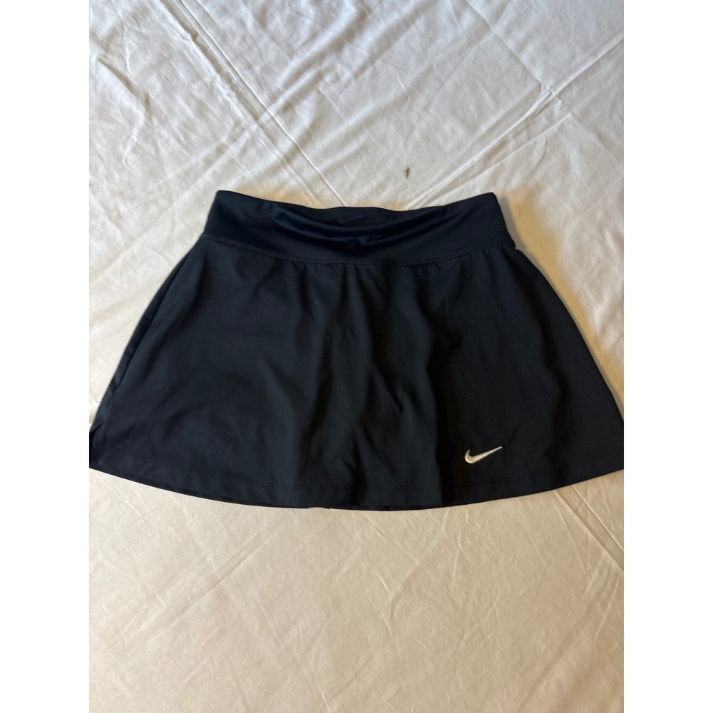 Nike Tennis Skort Women S Black Dri-FIT Athletic Skirt Built-in Shorts